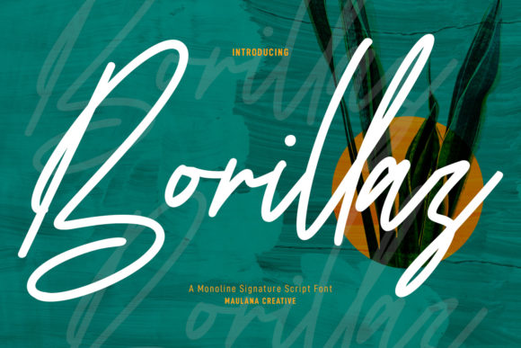 Borillaz Script: A Handwritten Font for Romantic Projects