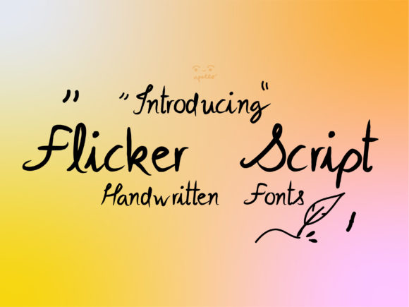 Flicker Script: The Delicate Font for a Refreshing Design Look