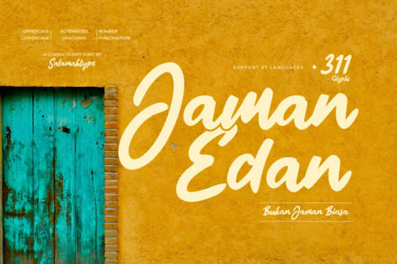 Jaman Edan Script: A Designer's Guide to Retro Typography