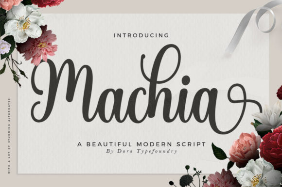 Machia Script: Where Elegant Strokes Meet Modern Design Needs