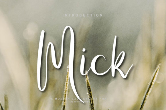 Mick Script: The Handwritten Font That Brings Warmth to Any Design