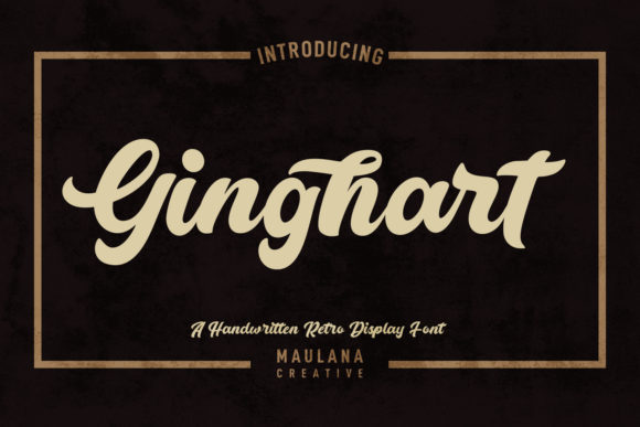 Rediscovering Retro Charm with Ginghart Script