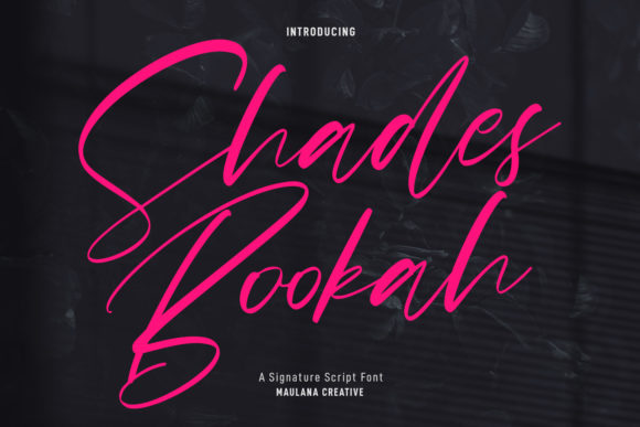 Shades Bookah Script: A Handwritten Font for Modern Creators